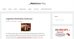 Desktop Screenshot of blog.metrokitchen.com